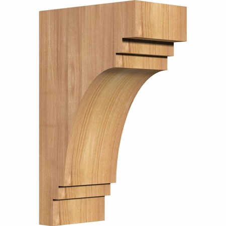 Ekena Millwork Pescadero Smooth Corbel, Western Red Cedar, 3 1/2"W x 6"D x 10"H COR04X06X10PEC00SWR